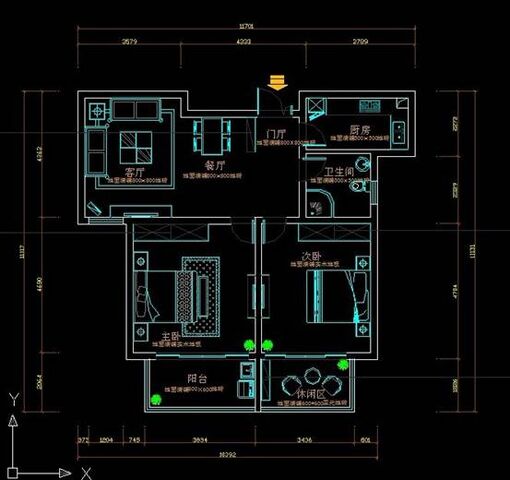 西城逸品兩室一廳解析